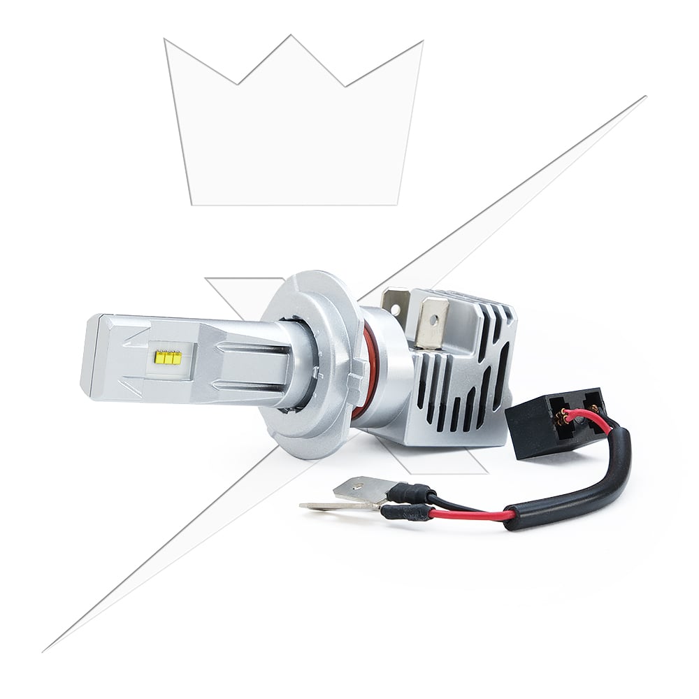 ® Q1 Led H7 – 25W – 9-32V DC – LUXTAR – emballage og indhold | LUXTAR