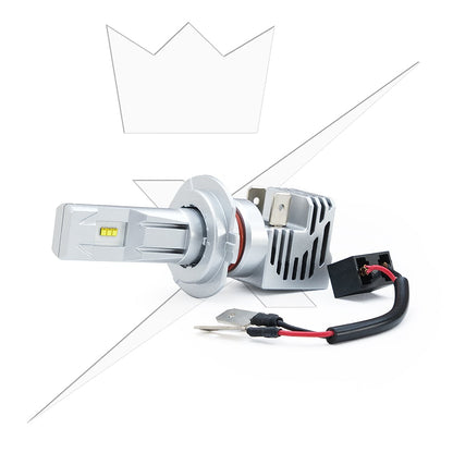 ® Q1 Led H7 – 25W – 9-32V DC – LUXTAR – emballage og indhold | LUXTAR