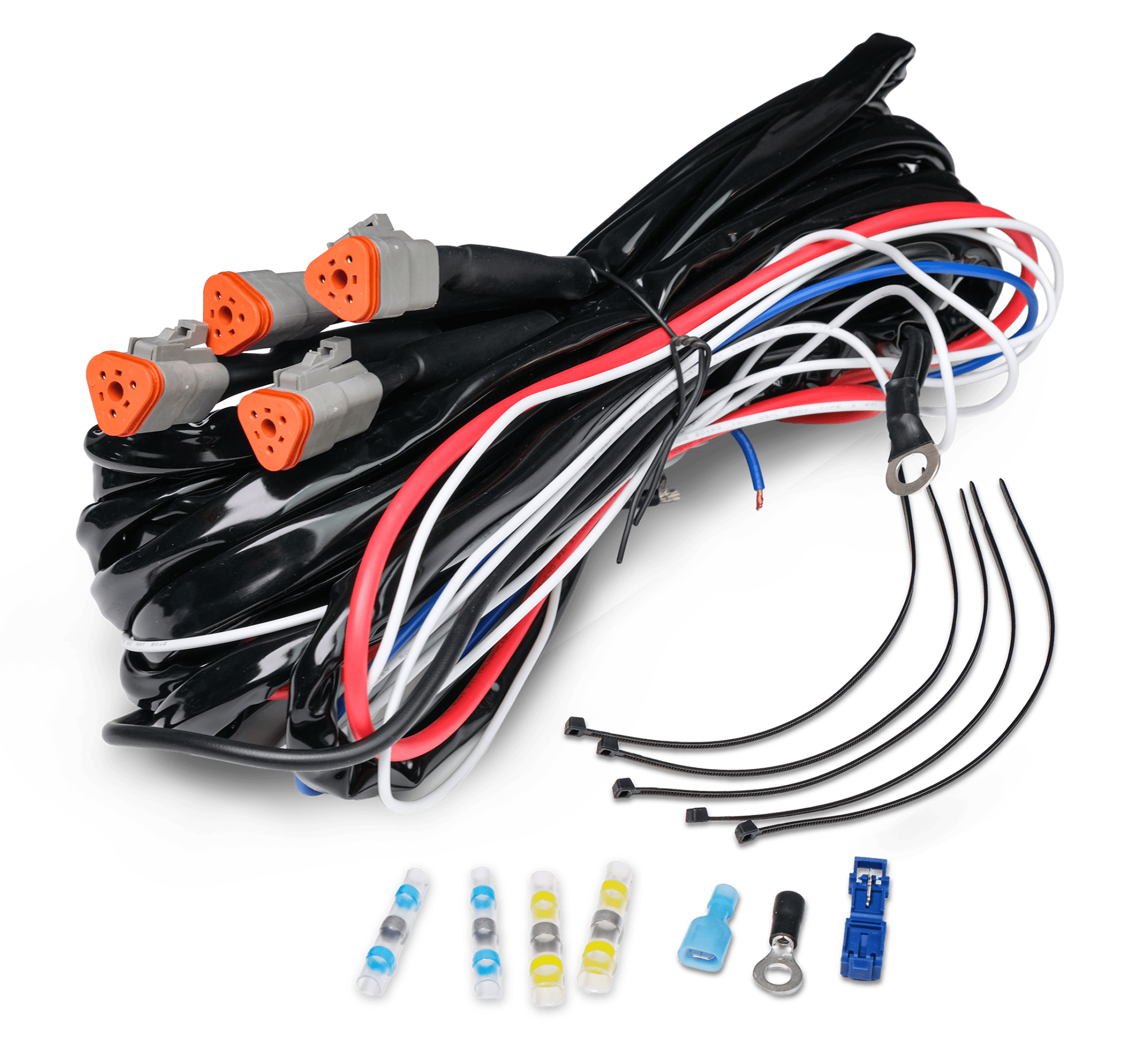 Relækabelsæt DT-3 X4 – 12V – 80A Relæ – LUXTAR – nærbillede detaljer | LUXTAR