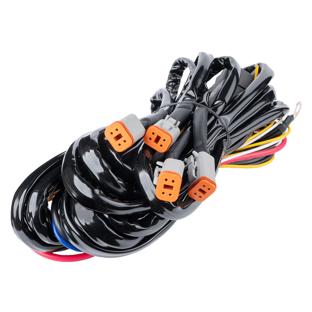 Reläkabelsats DT-4 X4 12V 80A Relä – LUXTAR – produktbild framifrån | LUXTAR