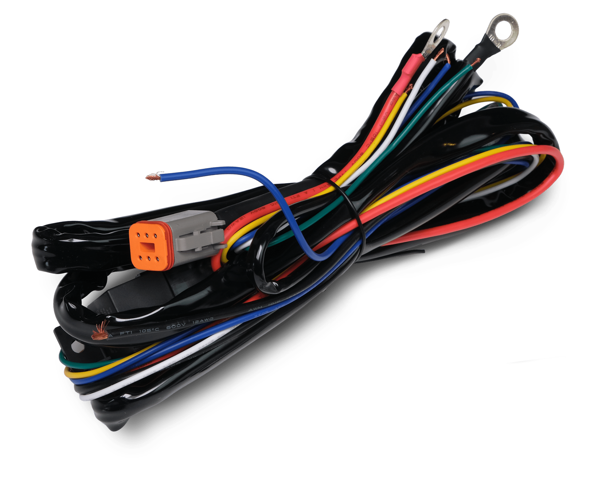 Reläkabelsats DT-6 X1 – 12V – 80A Relä – LUXTAR – produktbild framifrån | LUXTAR