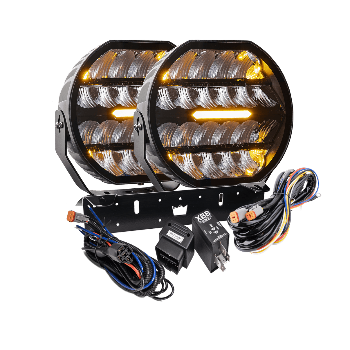 LED ekstra lys Stellar Sort RAD2 >>CANBUS<< – 12.200 lm – 16.480 lm – LUXTAR – produktbillede forfra | LUXTAR