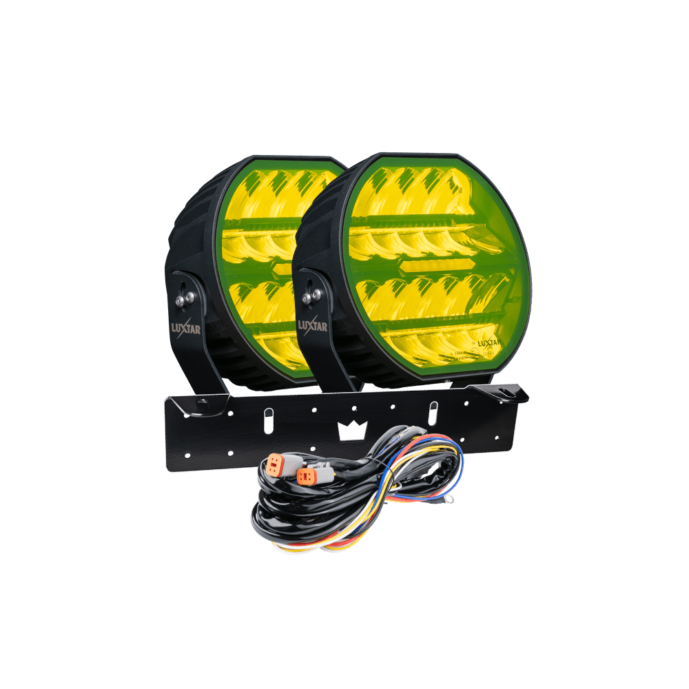 LED-tillægslys Stellar Sort RAD2 – Gul – 12.200 lm – 16.480 lm – LUXTAR – produktbillede forfra | LUXTAR