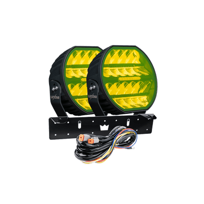 LED-tillægslys Stellar Sort RAD2 – Gul – 12.200 lm – 16.480 lm – LUXTAR – produktbillede forfra | LUXTAR