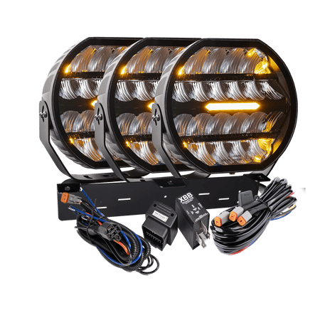 LED ekstra lys Stellar Sort RAD3 >>CANBUS<< – 12.200 lm – 16.480 lm – LUXTAR – produktbillede forfra | LUXTAR