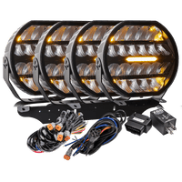 LED ekstra lys Stellar Sort RAD4 >>CANBUS<< – 12.200 lm – 16.480 lm – LUXTAR – produktbillede forfra | LUXTAR