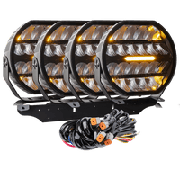LED ekstralys Stellar Black RAD4 – 12.200 lm – 16.480 lm – LUXTAR – produktbillede forfra | LUXTAR