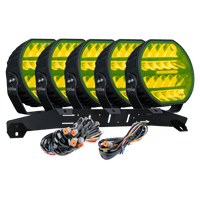 LED-tillægslys Stellar Black RAD5 – Gul – 12.200 lm – 16.480 lm – LUXTAR – produktbillede forfra | LUXTAR