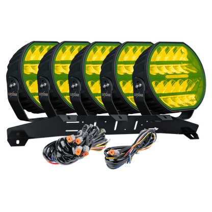 LED-tillægslys Stellar Black RAD5 – Gul – 12.200 lm – 16.480 lm – LUXTAR – produktbillede forfra | LUXTAR