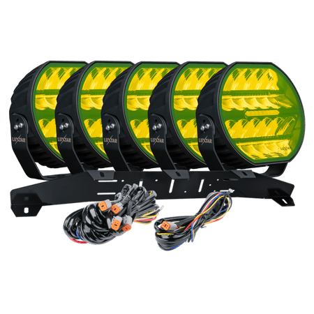LED-tillægslys Stellar Black RAD5 – Gul – 12.200 lm – 16.480 lm – LUXTAR – produktbillede forfra | LUXTAR