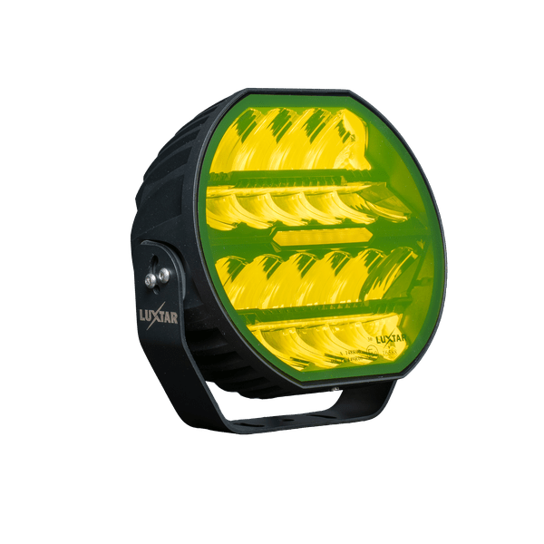 LED-tillægslys Stellar Dynamic 9" Sort – Gul – 12.200 lm – 16.480 lm – LUXTAR – produktbillede forfra | LUXTAR