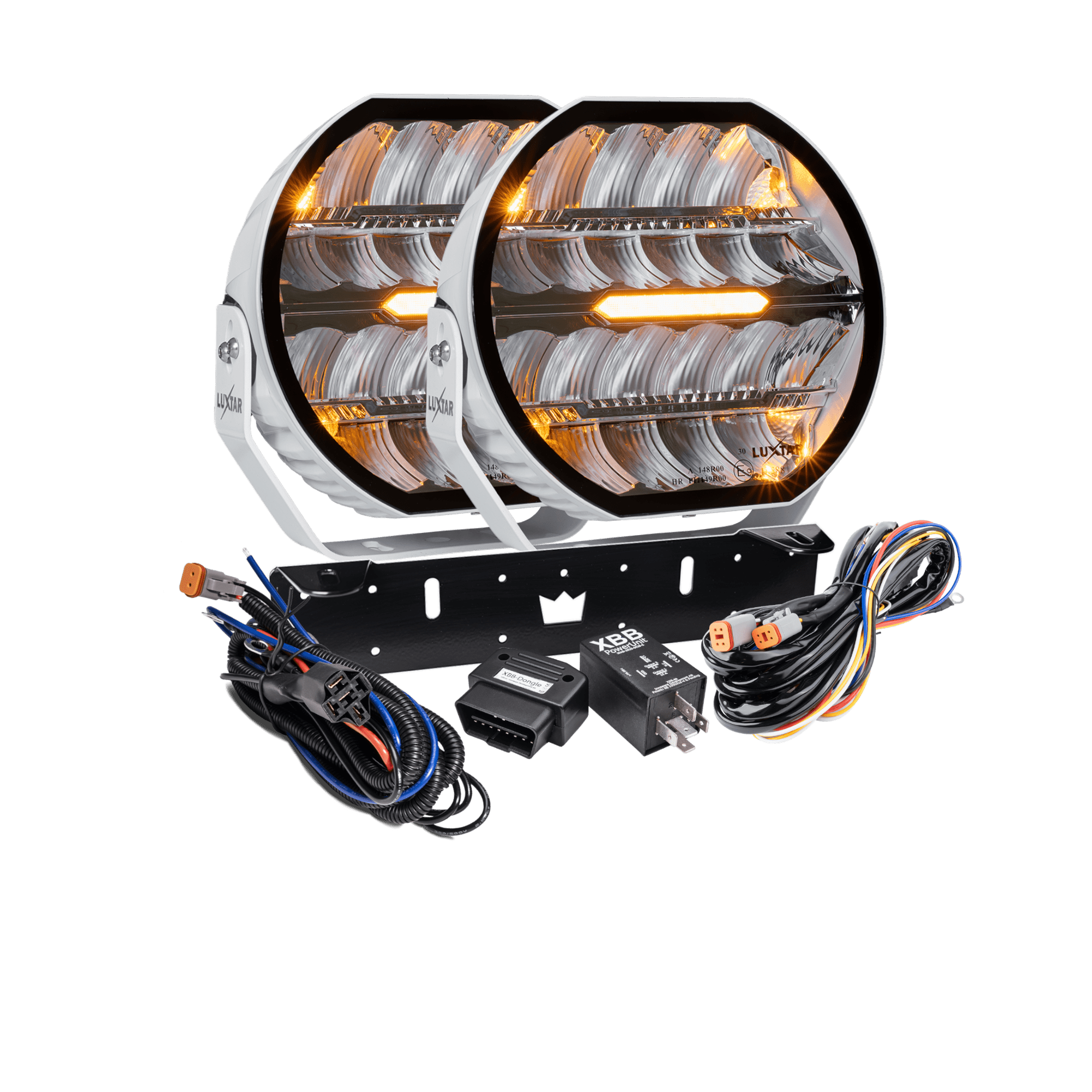 LED hjælpelys Stellar White RAD2 >>CANBUS<< – 12.200 lm – 16.480 lm – LUXTAR – produktbillede forfra | LUXTAR