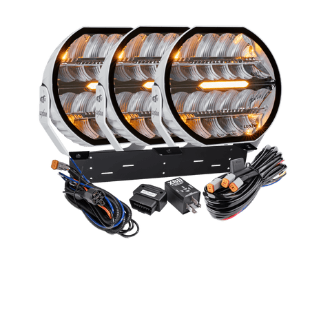 LED ekstra lys Stellar White RAD3 >>CANBUS<< – 12.200 lm – 16.480 lm – LUXTAR – produktbillede forfra | LUXTAR