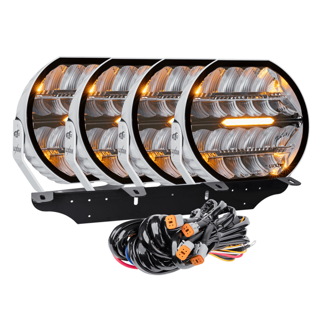 LED ekstralys Stellar White RAD4 – 12.200 lm – 16.480 lm – LUXTAR – produktbillede forfra | LUXTAR