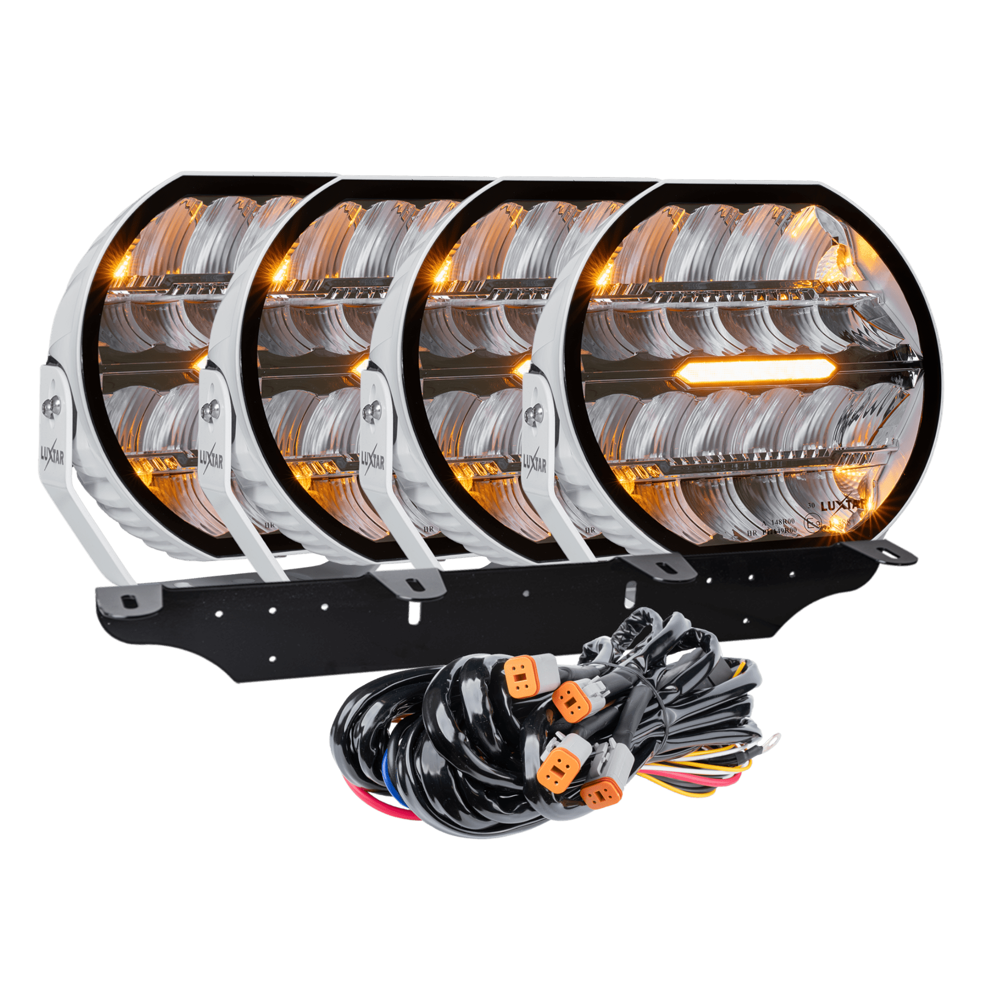 LED ekstralys Stellar White RAD4 – 12.200 lm – 16.480 lm – LUXTAR – produktbillede forfra | LUXTAR