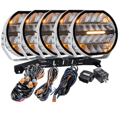 LED-hjælpelys Stellar White RAD5 >>CANBUS<< – 12.200 lm – 16.480 lm – LUXTAR – produktbillede forfra | LUXTAR