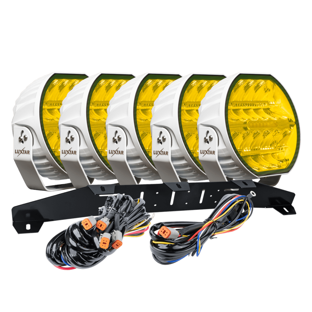 LED-tillægslys Stellar White RAD5 – Gul – 12.200 lm – 16.480 lm – LUXTAR – produktbillede forfra | LUXTAR