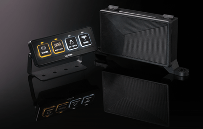 Switch Panel – 4 Channel – 12-24V DC – 2026-12-24 00:00:00 – LUXTAR – produktbild framifrån | LUXTAR