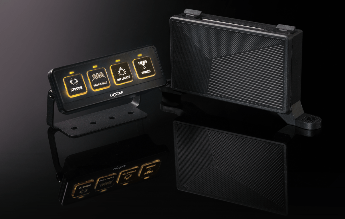 Switch Panel – 4 Channel – 12-24V DC – 2026-12-24 00:00:00 – LUXTAR – tillbehör och delar | LUXTAR