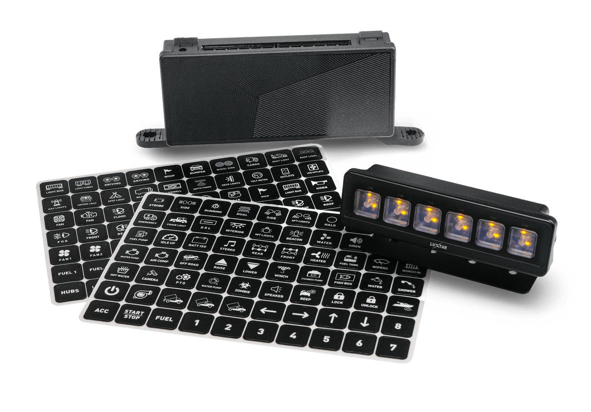 Switch Panel – 6 Channel – 12-24V DC – 2026-12-24 00:00:00 – LUXTAR – tillbehör och delar | LUXTAR