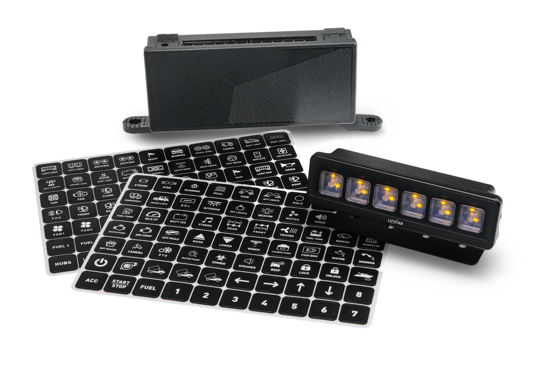 Switch Panel – 6 Channel – 12-24V DC – 2026-12-24 00:00:00 – LUXTAR – tillbehör och delar | LUXTAR