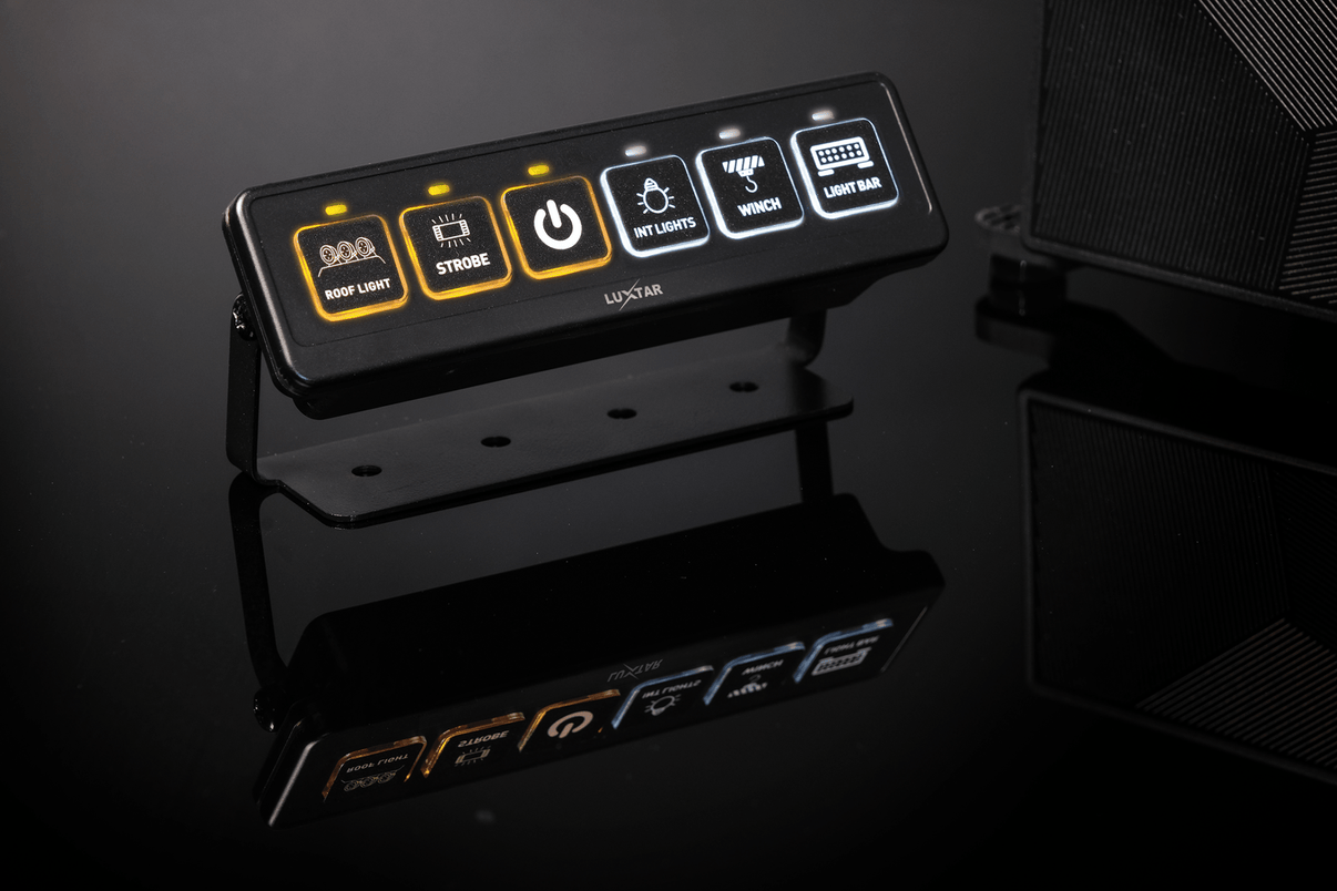 Switch Panel – 6 Channel – 12-24V DC – 2026-12-24 00:00:00 – LUXTAR – i användning | LUXTAR