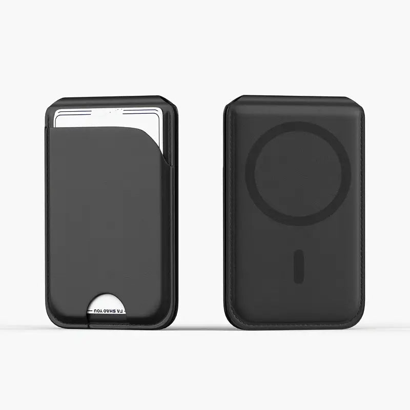 Magsafe tegnebog med stativ - RFID-beskyttelse til iPhone 12-16 - Produktbillede forfra | Carlevel