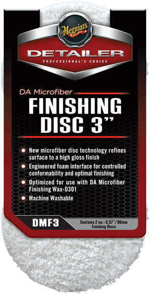 Meguiar's DA Microfiber Finishing Pad 3" 2 - Pakke - Produktbillede set forfra | Meguiar's