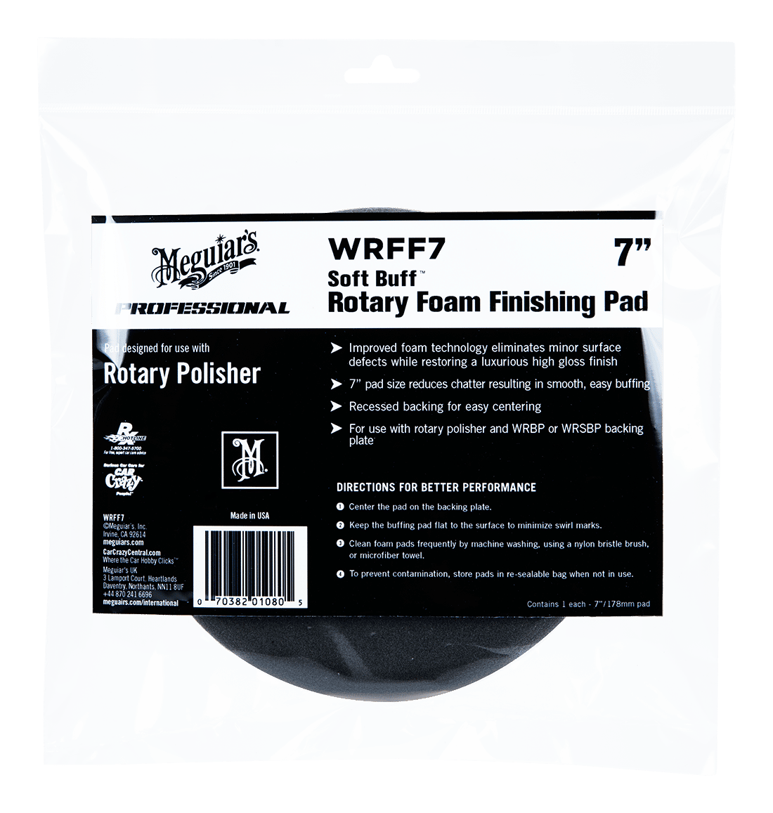 Meguiar's Rotary Foam Finishing Pad 7" - i brug | Meguiars