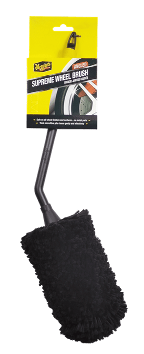 Meguiar's Suprem hjulbørste vinklet - Produktbillede set forfra | Meguiars
