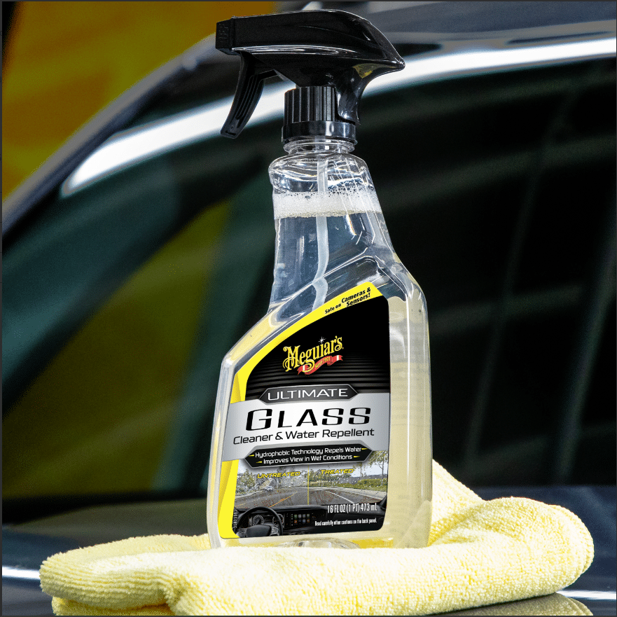 Meguiars ultimative glasrens og vandafvisende - i brug | Meguiars