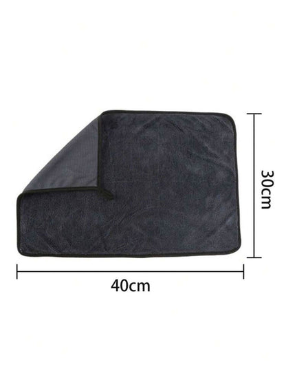 Meget absorberende mikrofiberklud 30x40 cm - Effektiv til bilpleje og rengøring - Carlevel - 