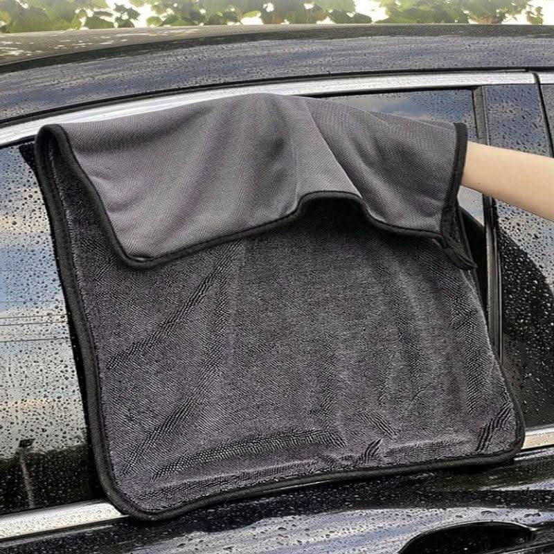 Meget absorberende mikrofiberklud 30x40 cm - Effektiv til bilpleje og rengøring - Carlevel - 