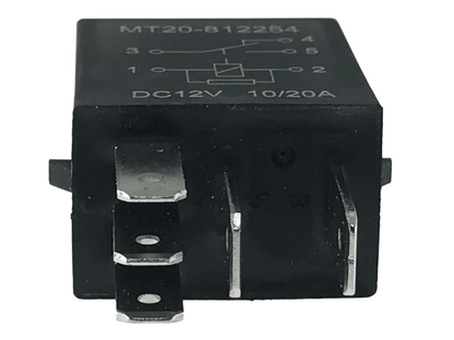 nærbillede af detaljer og materialer af Microrelay 5 – Pin vekslende med modstand – Carlevel