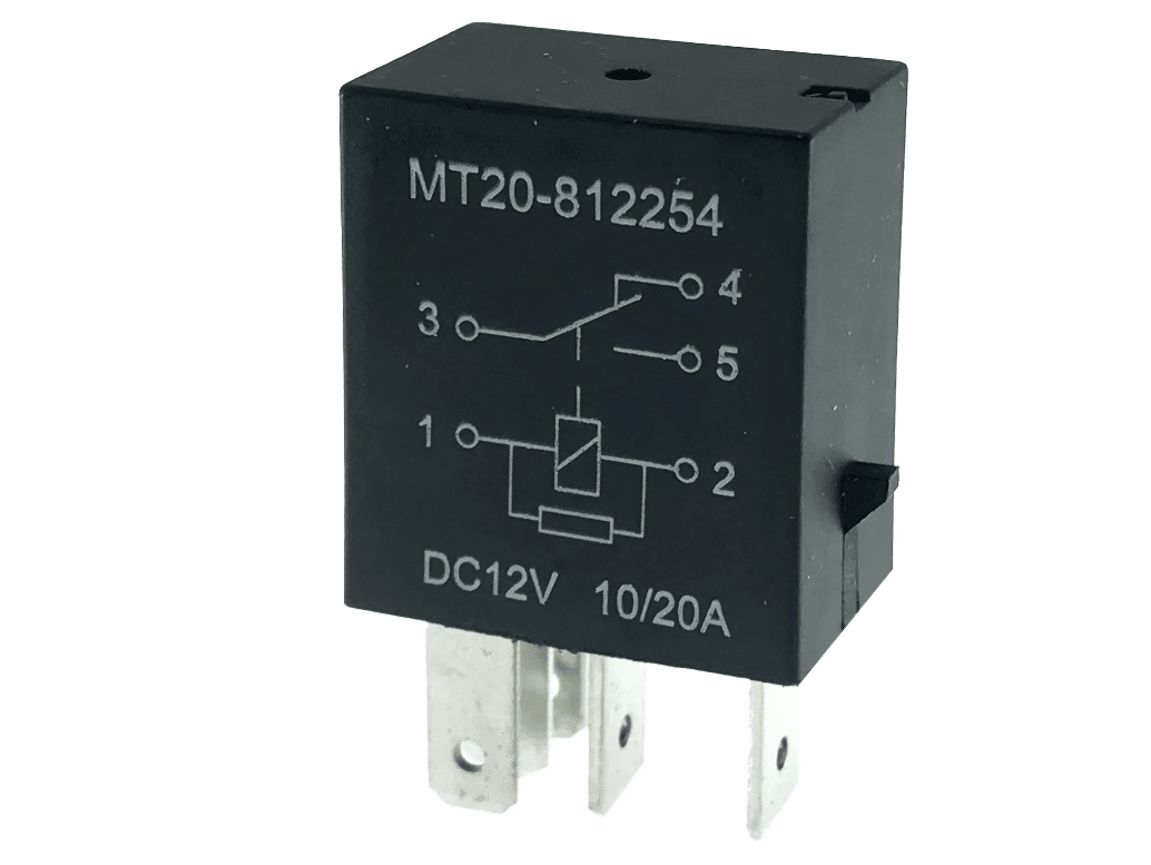 produktbillede fra forsiden viser Microrelay 5 – Pin skiftende med modstand – Carlevel