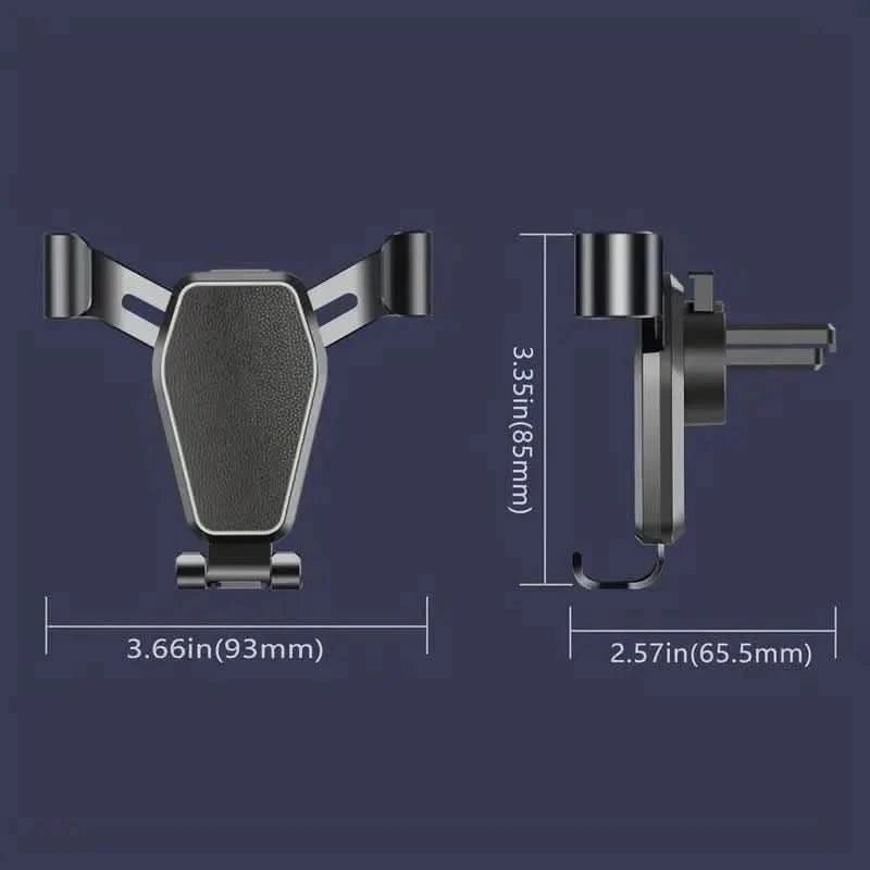 Mobiltelefonholder til bil med ventilationsgittermontering - stabil og justerbar til iPhone, Samsung & Android - Carlevel - 