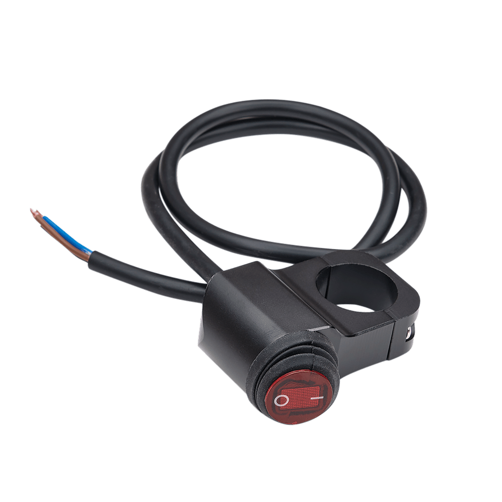 Motorcykelkontakt ON/OFF - 12V - produktbillede forfra | Carlevel
