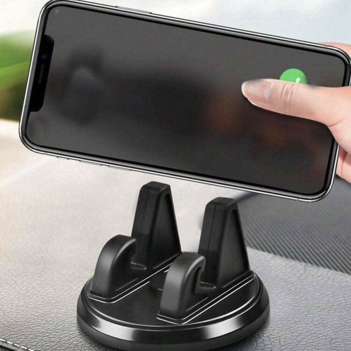 Multifunktionell Mobiltelefonhållare med 360° Rotation – Universal & Halkfri Silikon - Carlevel - 