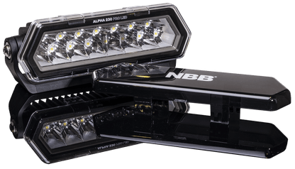 NBB Alpha 230 Pro LED ekstra lysrampe - produktbillede forfra | NBB