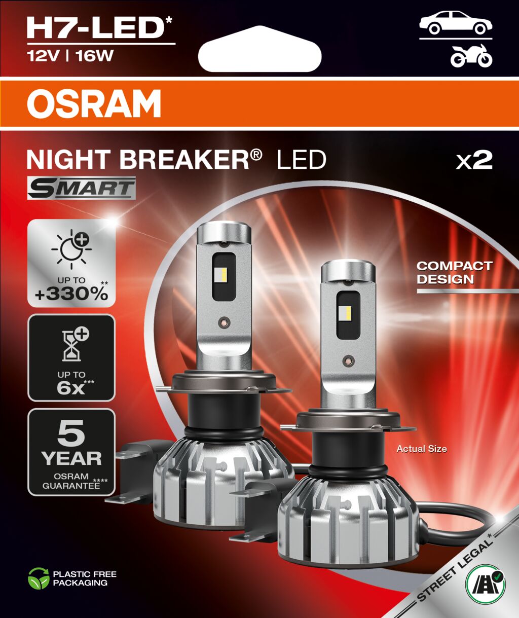 NIGHT BREAKER LED SMART H7 – Street Legal – i brug | OSRAM