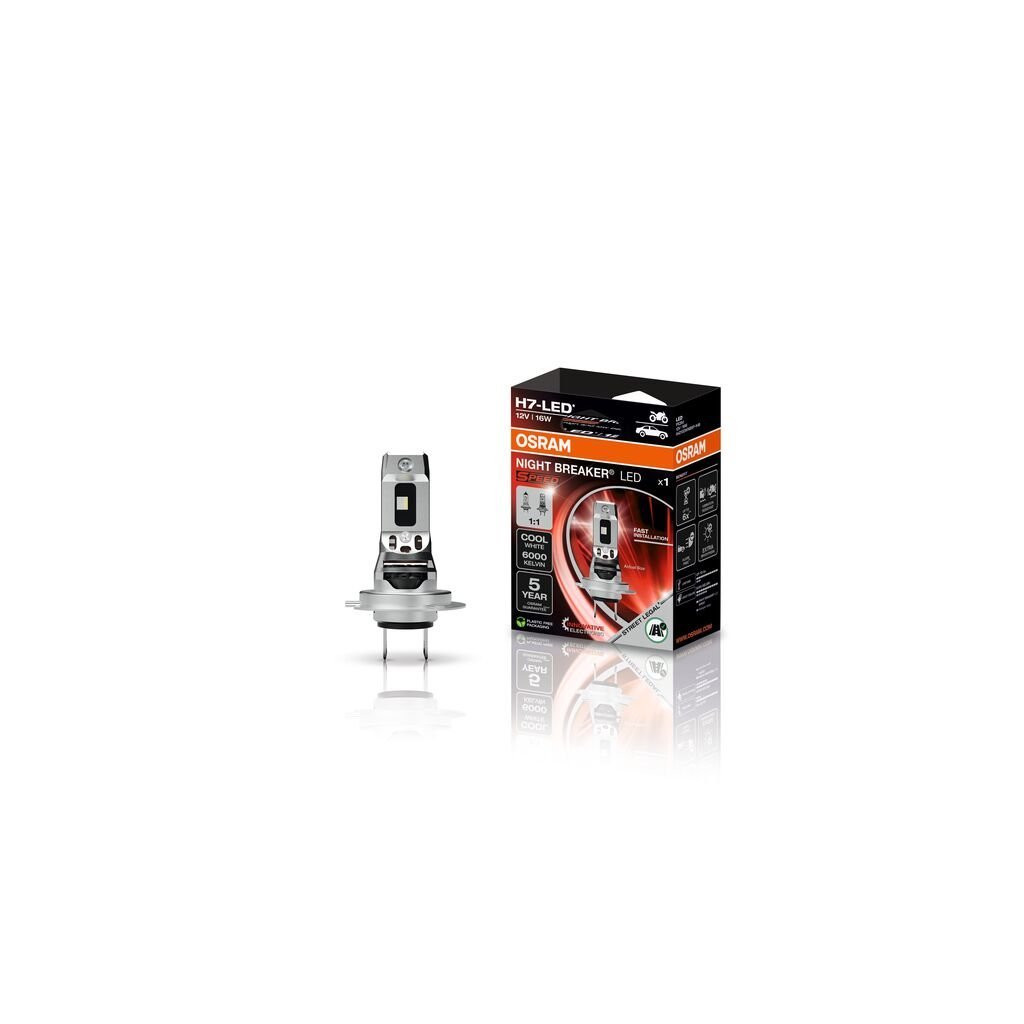 billede, der viser brugen af NIGHT BREAKER LED SPEED H7 450 – Street Legal – 1 – Pakke – OSRAM