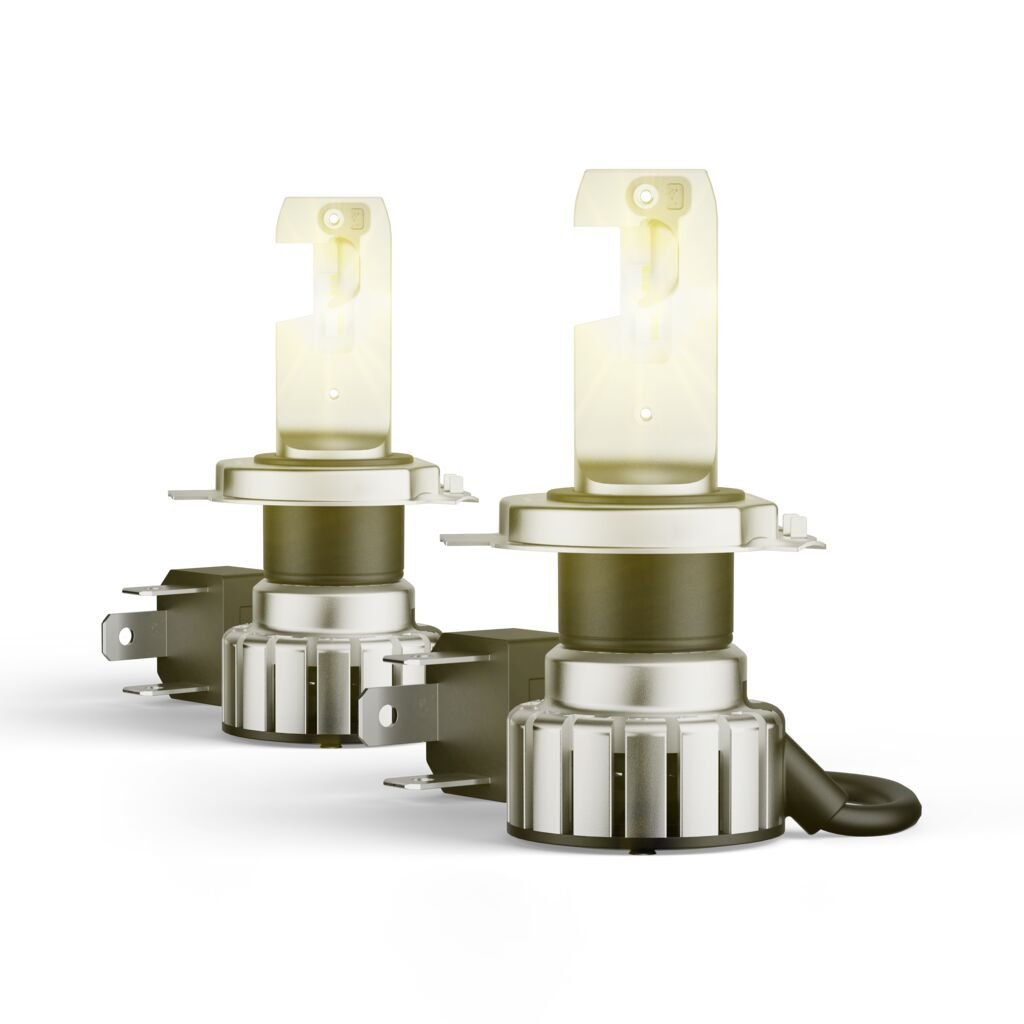 nærbillede af detaljer og materialer af NIGHT BREAKER LED VINTAGE H4 – Street Legal – OSRAM