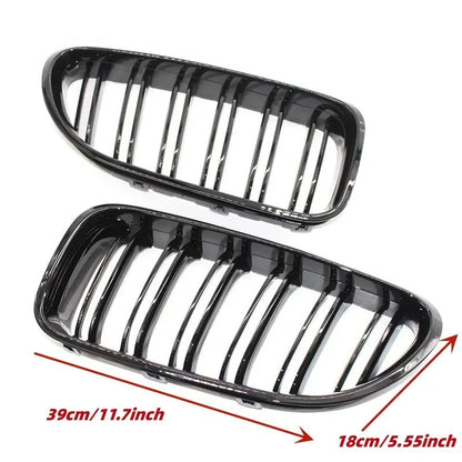 Nyregitter til BMW 6-serie F06/F12/F13 2012-2017 - Glans sort ABS-plastik - Nærbillede detaljer | Carlevel