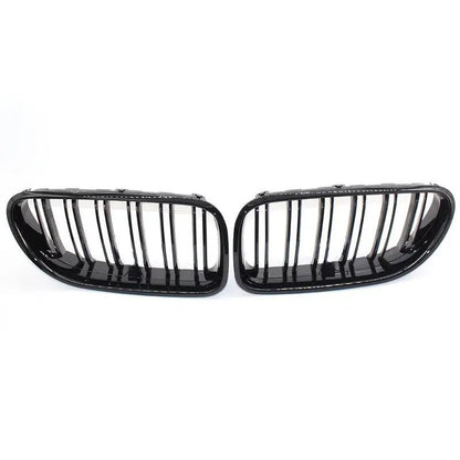 Nyregitter til BMW 6-serie F06/F12/F13 2012-2017 - Glans sort ABS-plastik - Produktbillede set forfra | Carlevel