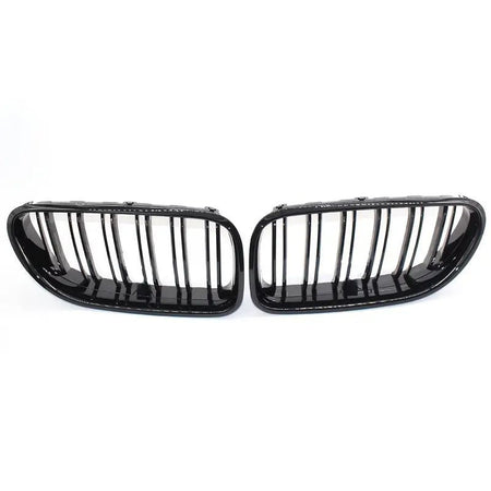Nyregitter til BMW 6-serie F06/F12/F13 2012-2017 - Glans sort ABS-plastik - Produktbillede set forfra | Carlevel
