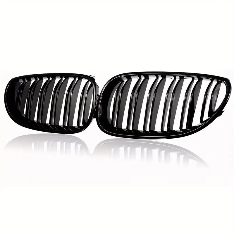 Nyregitter til BMW 5-serie E60/E61 M5 2003-2010 - Blank sort - Produktbillede forfra | Carlevel