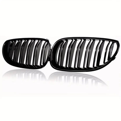 Nyregitter til BMW 5-serie E60/E61 M5 2003-2010 - Blank sort - Produktbillede forfra | Carlevel