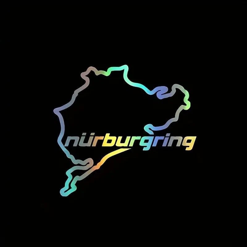Nürburgring-klistermærke - Premium bilmærkat til entusiaster - produkt set fra siden | Carlevel