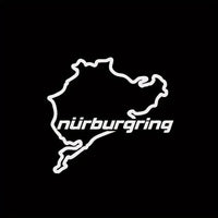 Nürburgring-klistermærke - Premium-bilmærkat til entusiaster - Produktbillede forfra | Carlevel