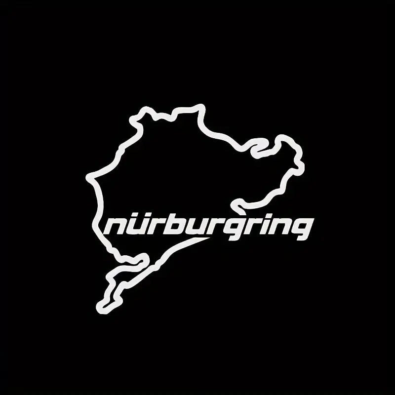 Nürburgring-klistermærke - Premium-bilmærkat til entusiaster - Produktbillede forfra | Carlevel
